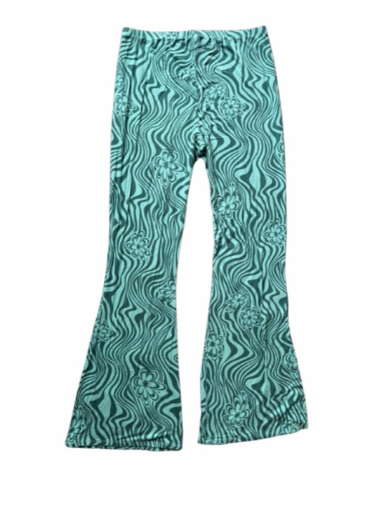 Full Tilt Pants - Full Tilt Green Psychedelic Flare Pants